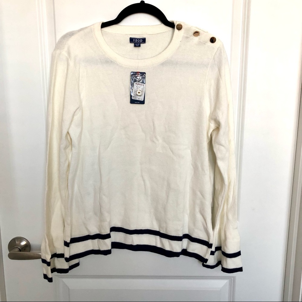 Izod nautical striped sweater
